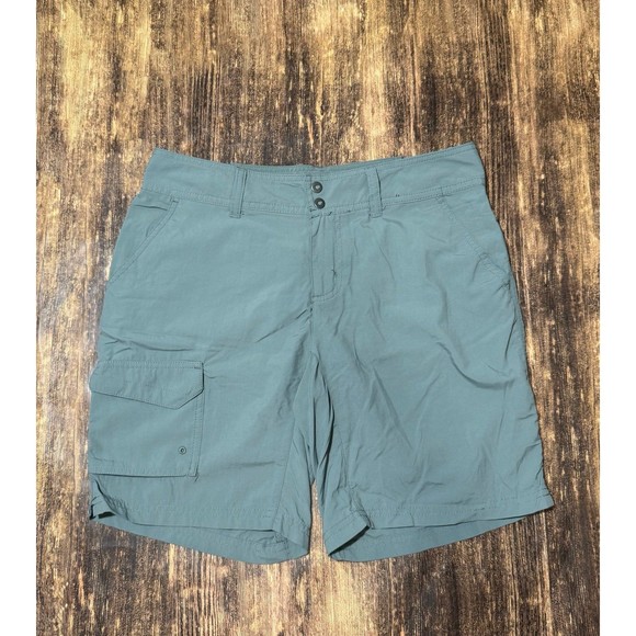Columbia womens omnishade sun protection hiking shorts Sz 4 - Picture 1 of 4